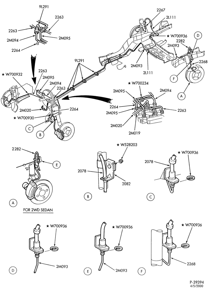 Схема BRAKES-Disc brake system - with rear drum brakes - with ABS - without anti-spin traction control