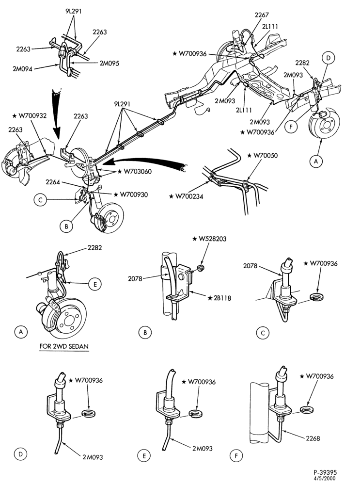 Схема BRAKES-Disc brake system - with rear drum brakes - with ABS & anti-spin traction control