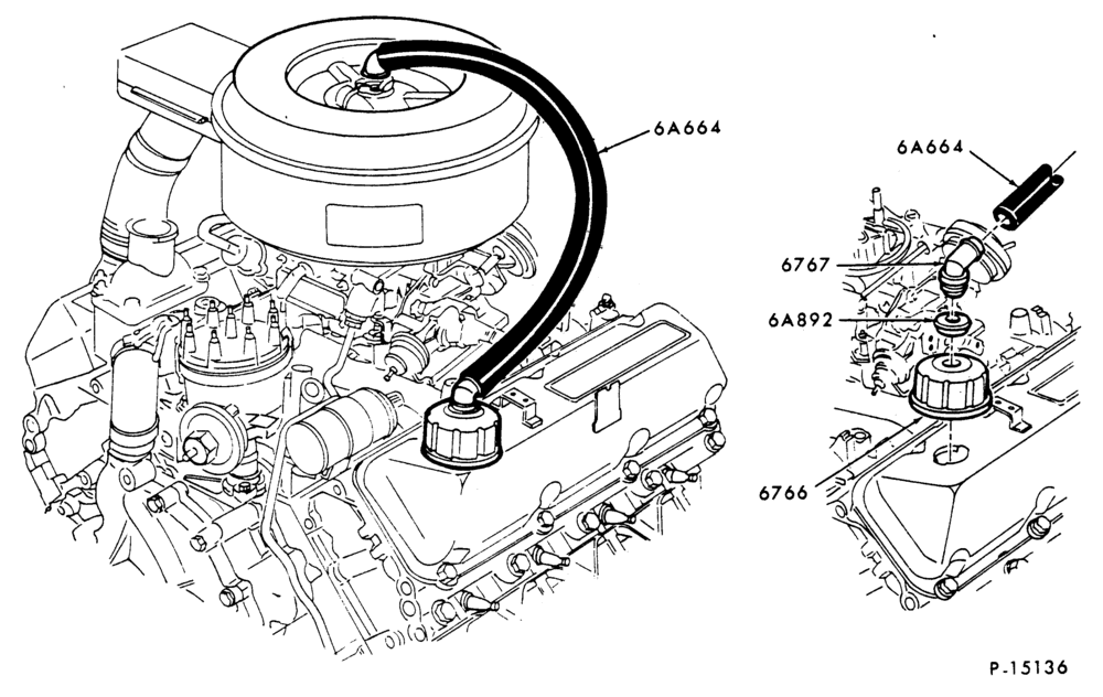 Схема 8 CYL. 6.1L AND 7.0L (370 AND 429 C.I.D.) GAS-B-F-FT-L-LN-LNT-LT- LTS600/800