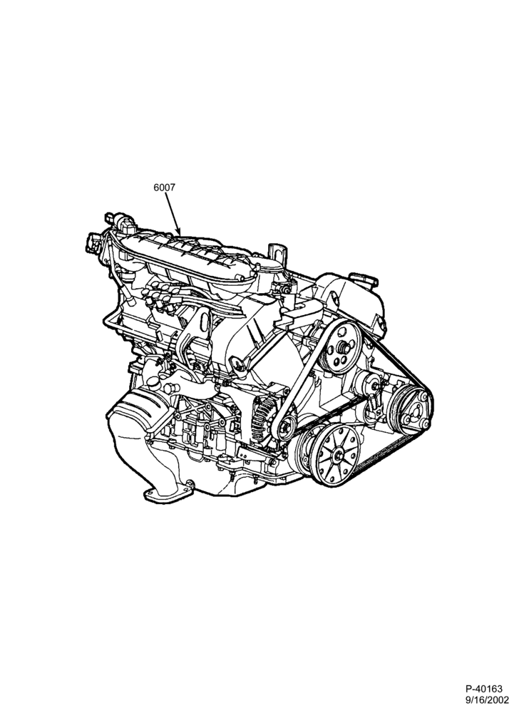 Схема 6 CYL. 3.0L - DOHC-Engine assembly - complete - ""Duratec''