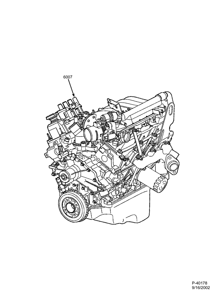 Схема 6 CYL. 3.0L-Engine assembly - complete-R