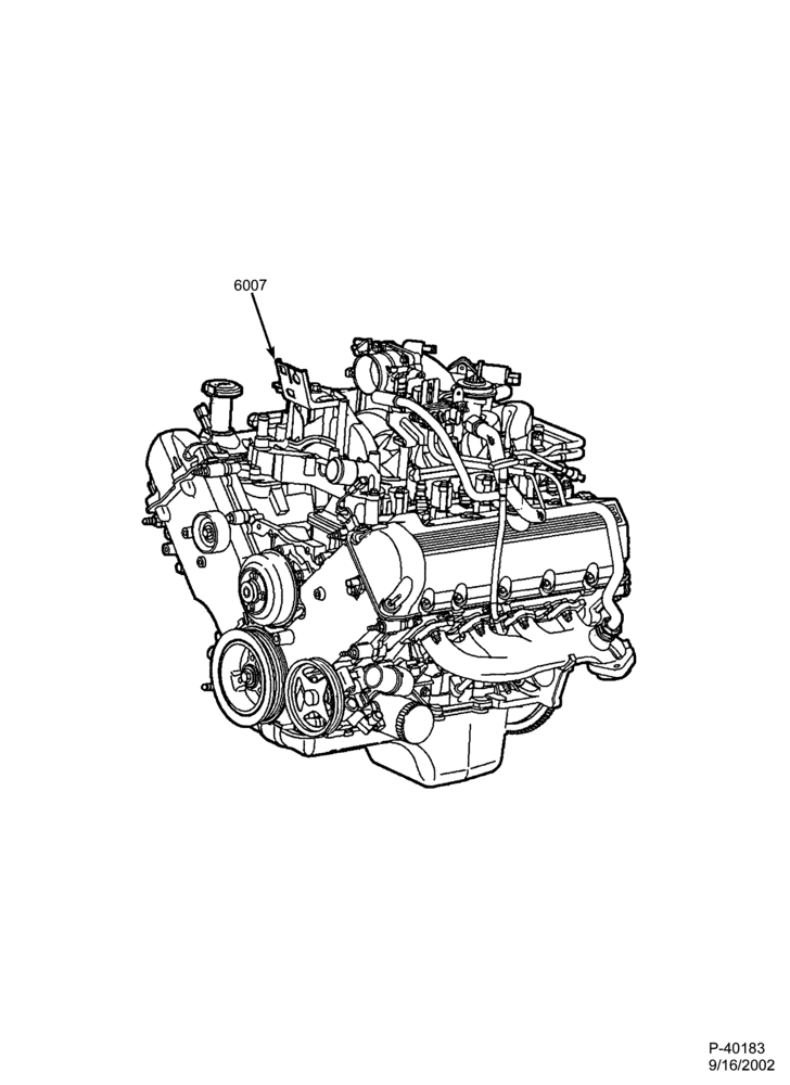 Схема 8 CYL. 5.4L-Engine assembly - complete