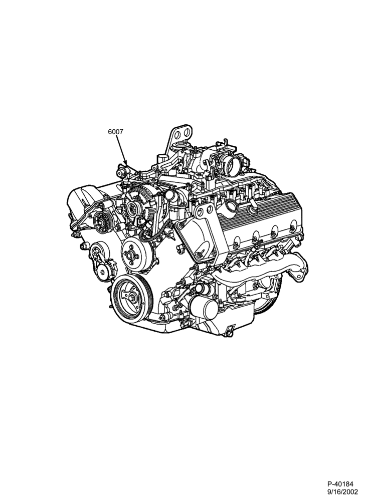 Схема 8-цил. 4,6 л — Двигатель в сборе - complete-F150
