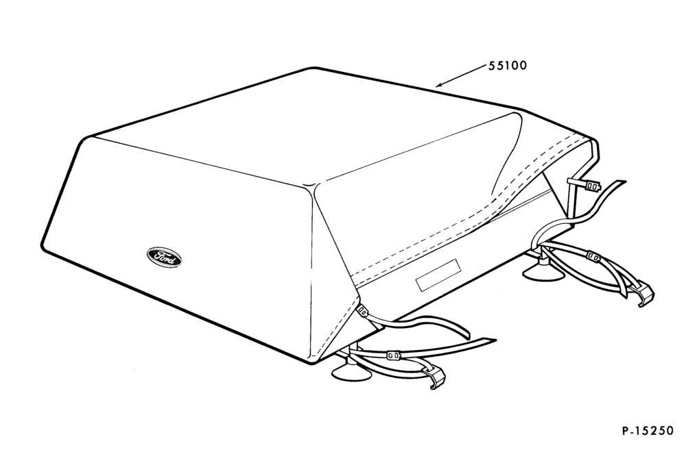 Схема LIFT/TAILGATE, LUGGAGE & BACK WINDOW-Luggage carrier - roof mounted - removable - body type 73