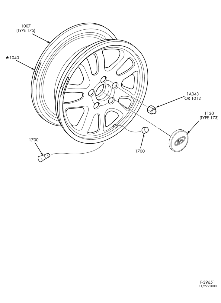 Схема WHEELS-Wheels & related parts - feature car
