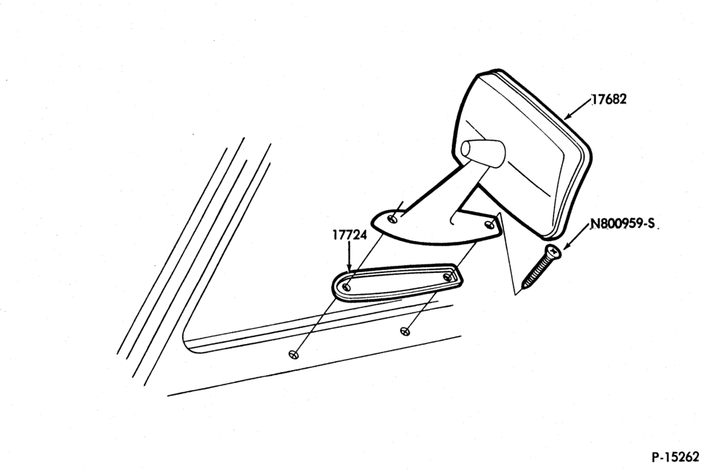Схема MIRRORS-Mirror - outside (door mounted)-F100/350,