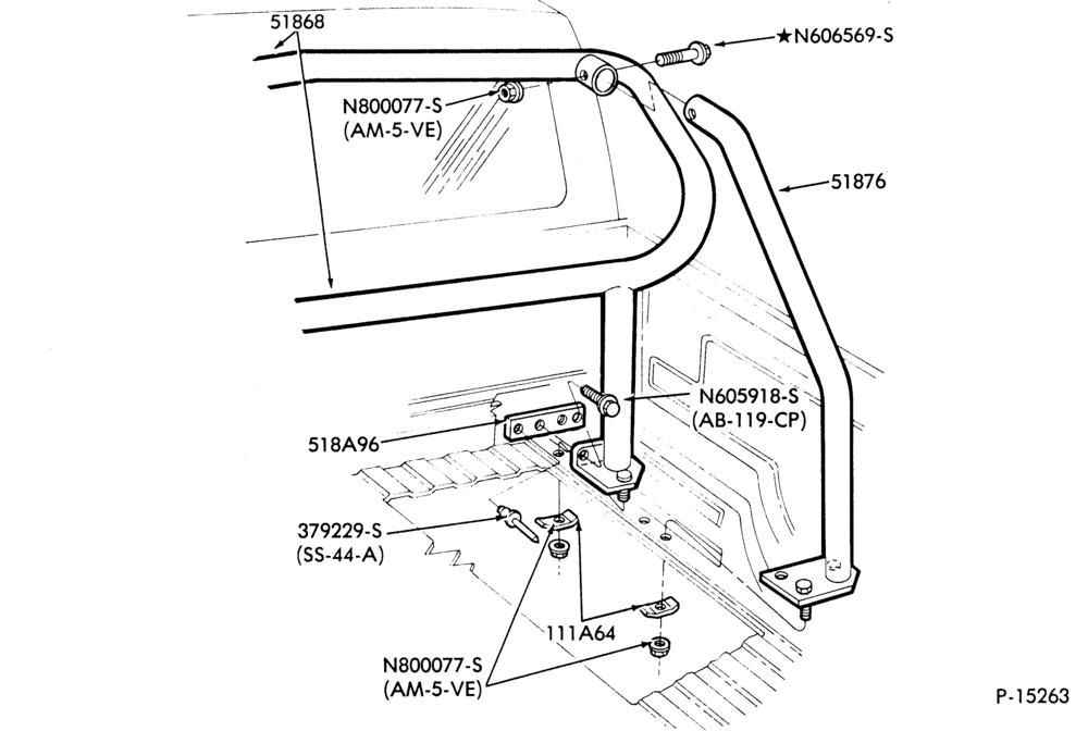 Схема BACK-OF-CAB EQUIPMENT-Roll bar-F100/350 (99)