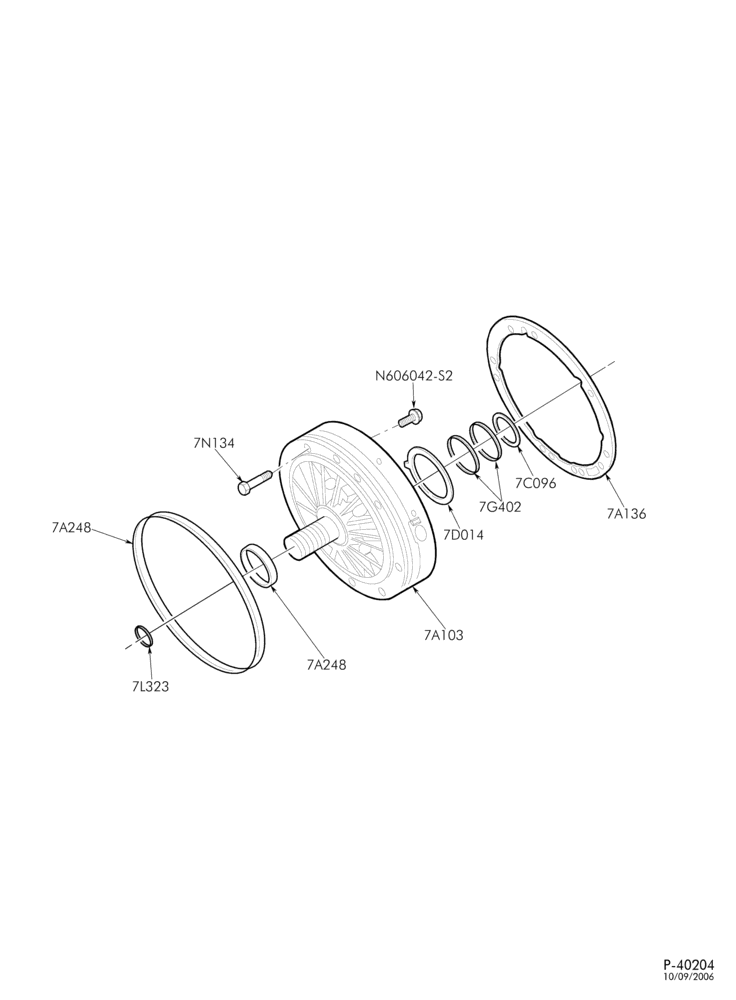 Схема TORQSHIFT TYPE-INTERNAL PARTS - Pump assembly & related parts-E340/450