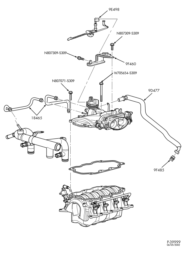 Схема FUEL SYSTEM AND CALIBRATION-Exhaust gas recirculation (E.G.R.) - Marauder