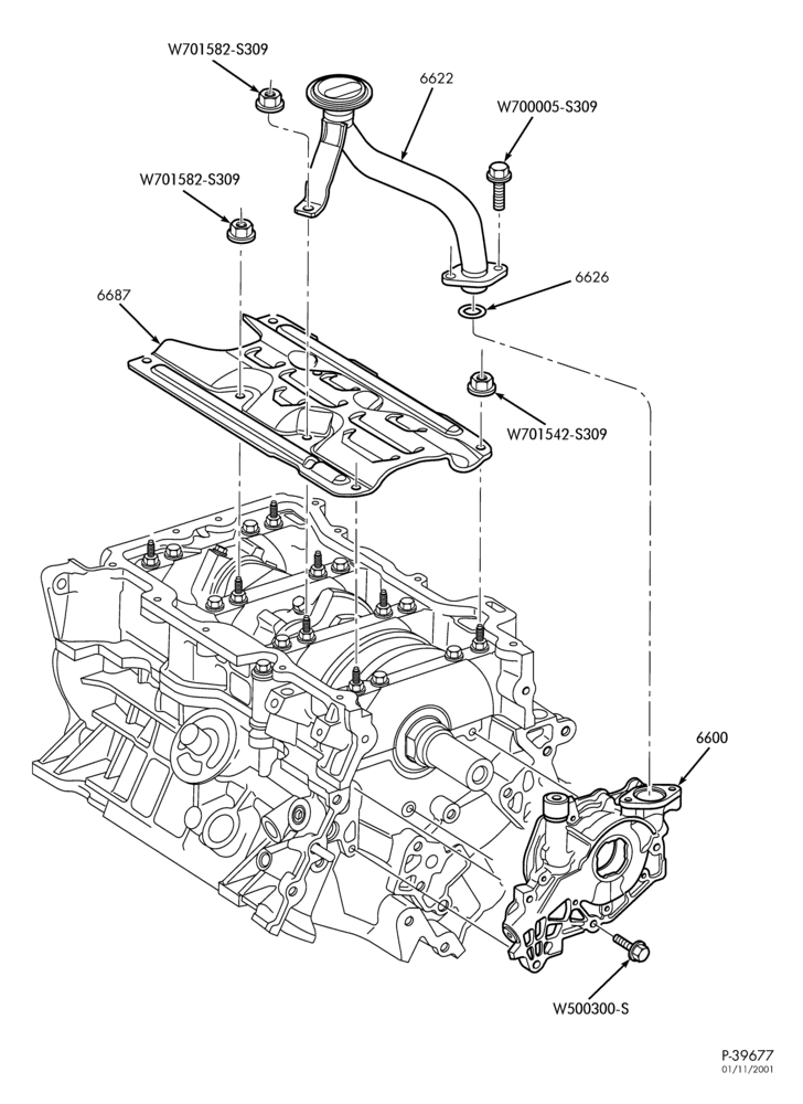 Схема 6 CYL. 2.5L - DOHC-Oil pump & related parts - special edition