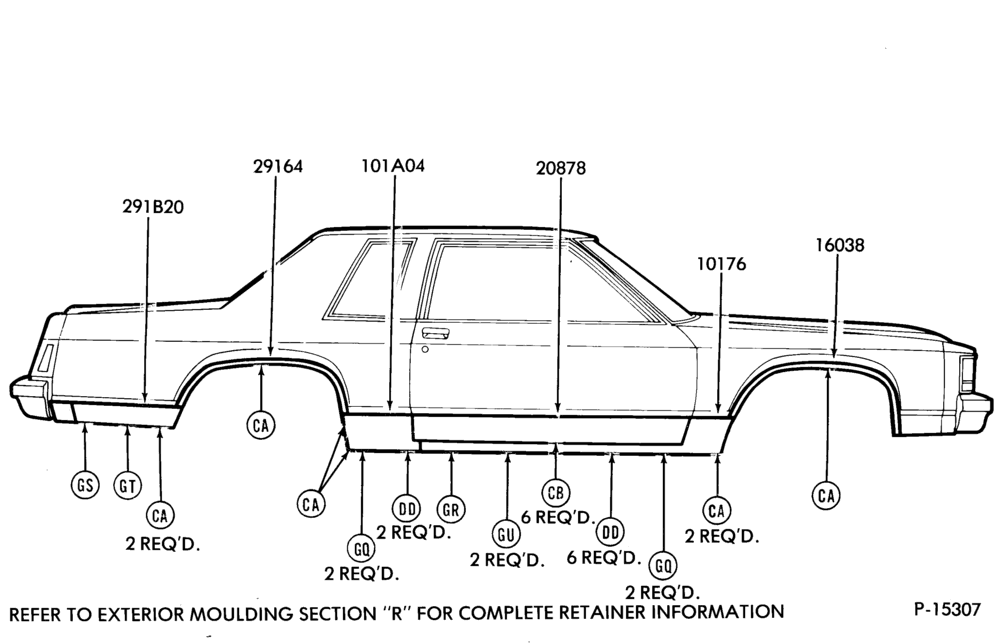 Схема BODY SIDE - BODY TYPE 66K