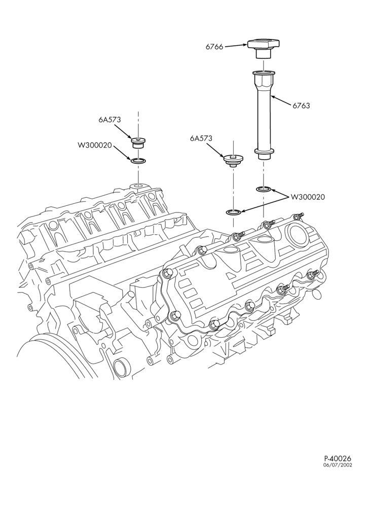 Схема 8 CYL. 6.0L - DIESEL-Oil fill pipe & related parts-L1