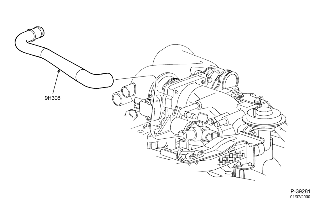 Схема FUEL SYSTEM AND CALIBRATION-Idler air bypass tube
