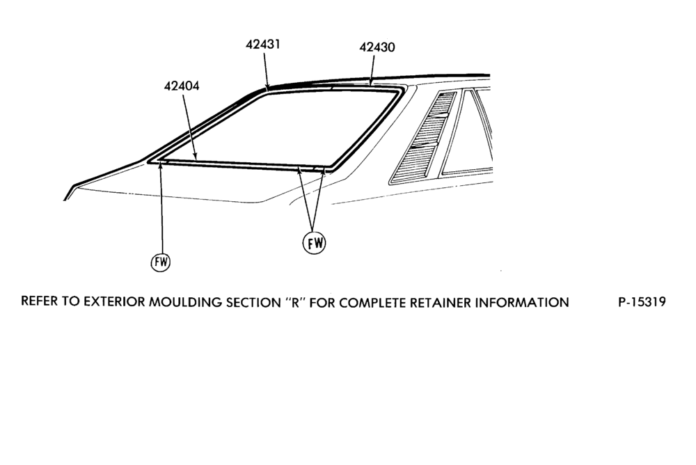 Схема BACK WINDOW - BODY TYPE 61