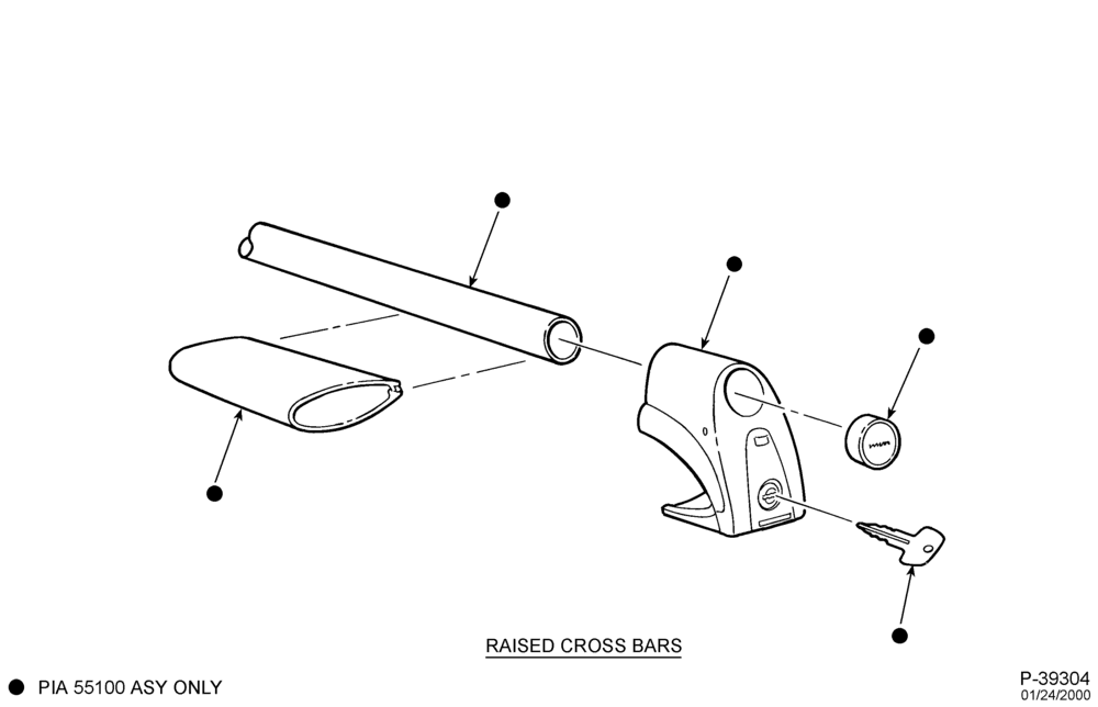 Схема LIFT/TAILGATE, LUGGAGE & BACK WINDOW-Luggage carrier - raised cross bars - B/T 74