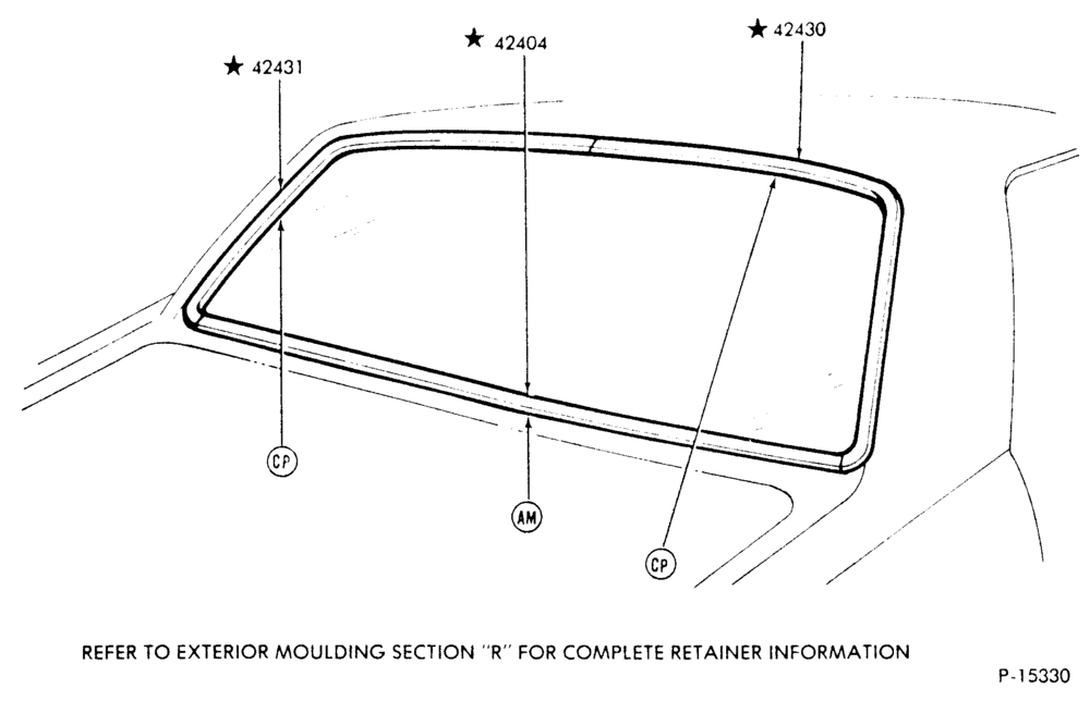 Схема BACK WINDOW - BODY TYPE 54