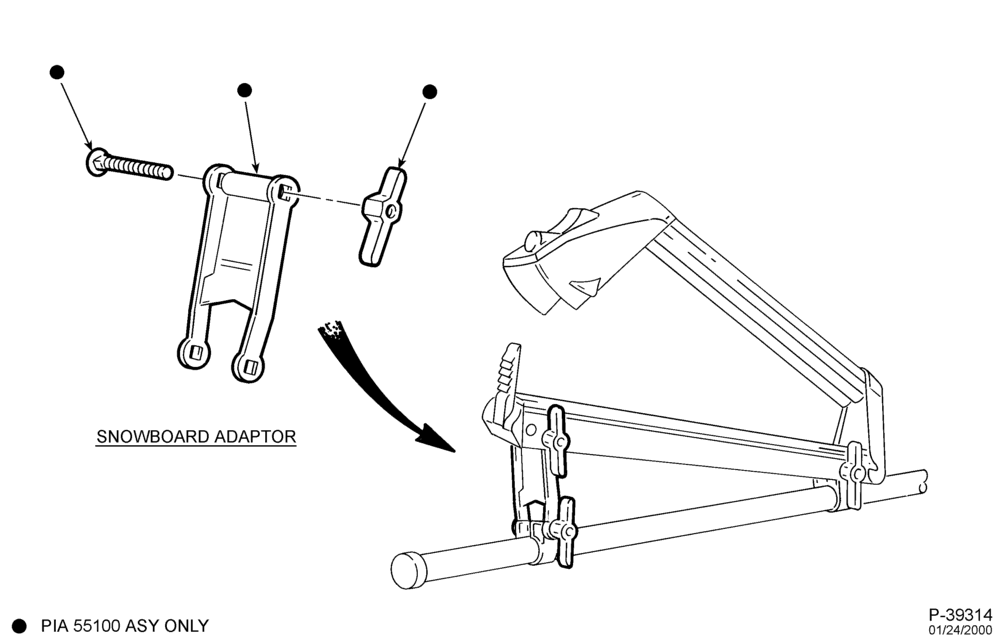 Схема LIFT/TAILGATE, LUGGAGE & BACK WINDOW-Luggage carrier - snowboard adapter
