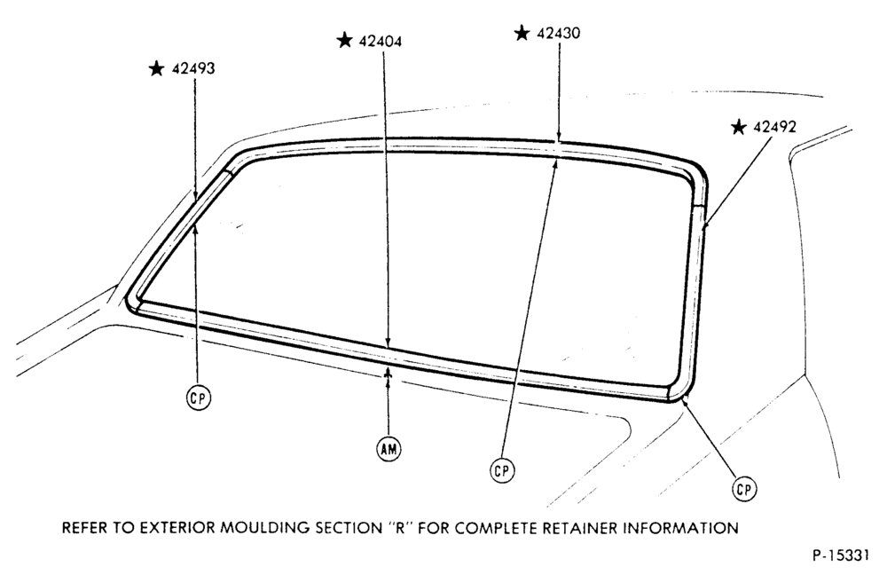 Схема BACK WINDOW - BODY TYPE 66