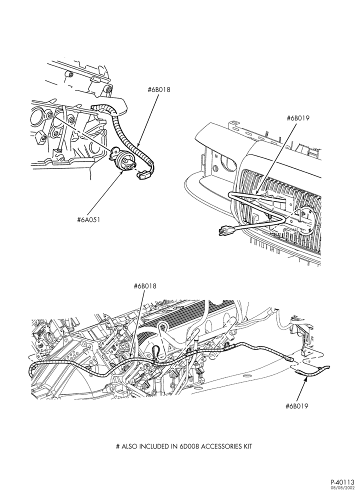 Схема 8-цил. 4,6 л - 4V-Engine block immersion heater - Marauder - MA