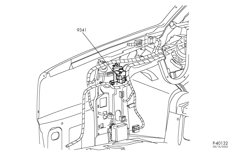 Схема FUEL SYSTEM AND CALIBRATION-Fuel pump inertia switch - Marauder