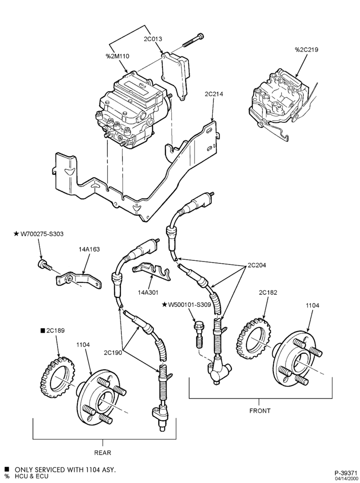 Схема BRAKES-Modular pump control & sensors - with ABS