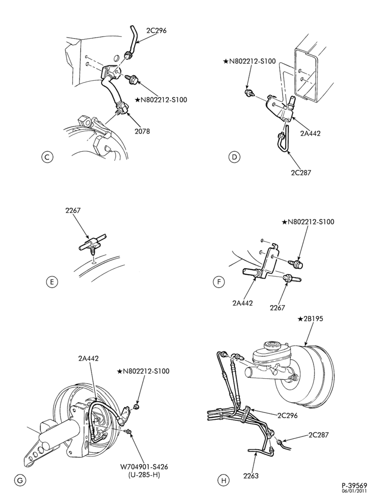 Схема BRAKES-Disc brake system - anti-lock - limo - Page B