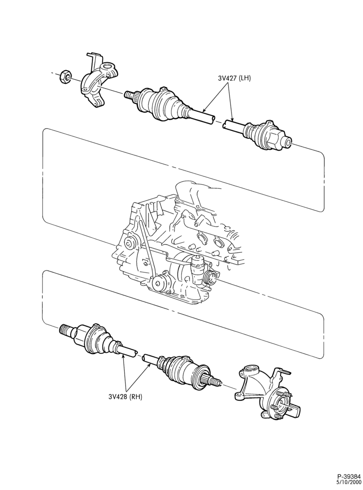 Схема FRONT SUSPENSION-Reman complete CV drive axle