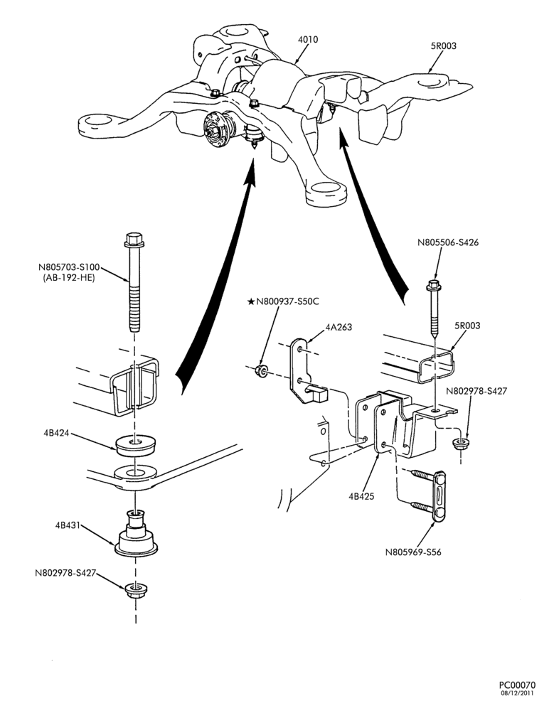 Схема DRIVESHAFT-Differential mounts