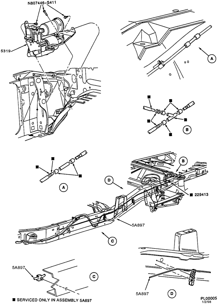 Схема FRAME-Rear suspension - load leveling - Page A-F150 (7700)