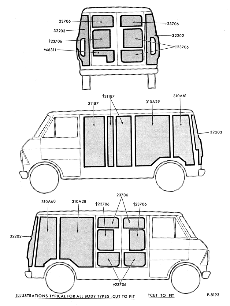 Схема TRIM-Interior insulation-All-A/C