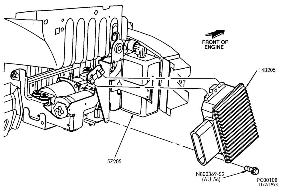 Схема FUEL SYSTEM AND CALIBRATION-Control bracket asy. & related parts