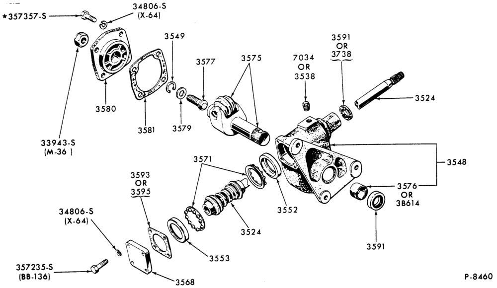 Схема STEERING-Gear assy.-typical - Ross 378-B600/700