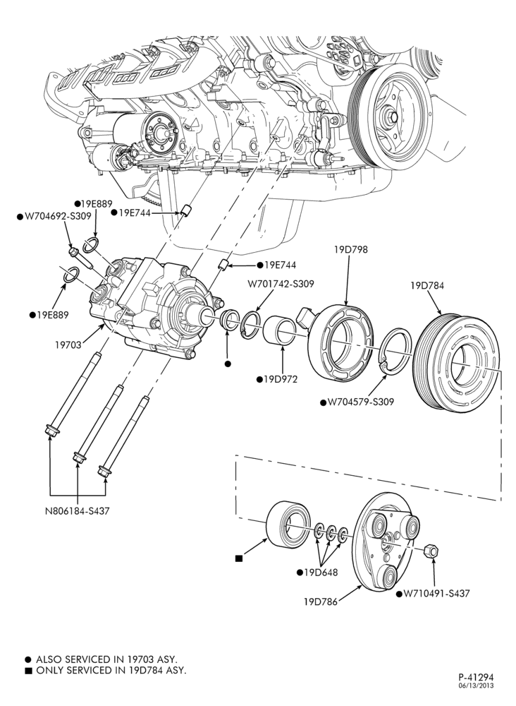 Схема AIR CONDITIONING-Compressor & related parts-L1