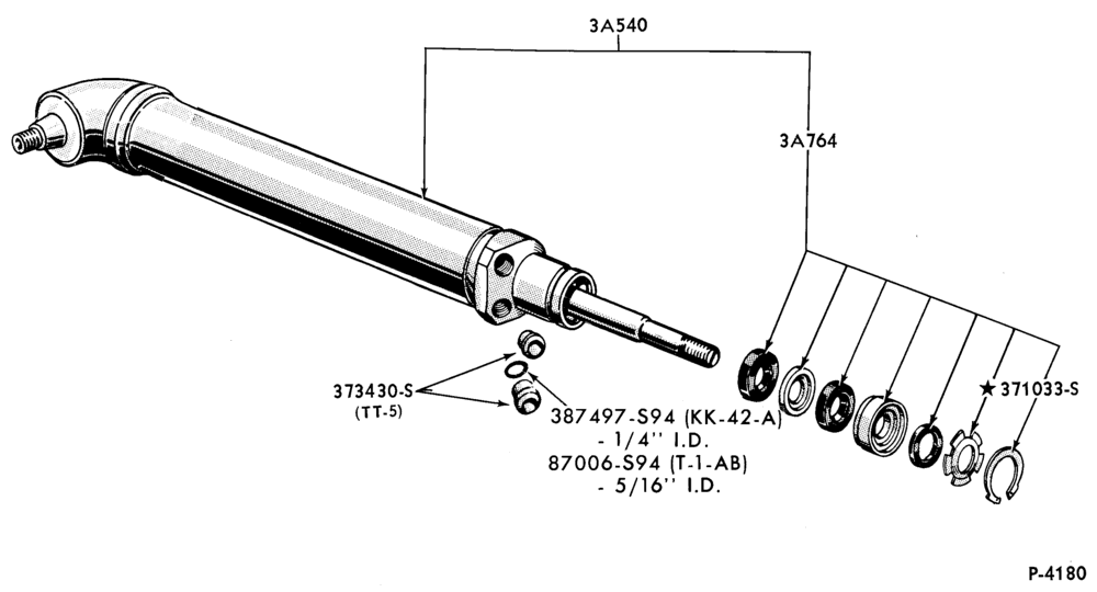 Схема STEERING-Cylinder assy.
