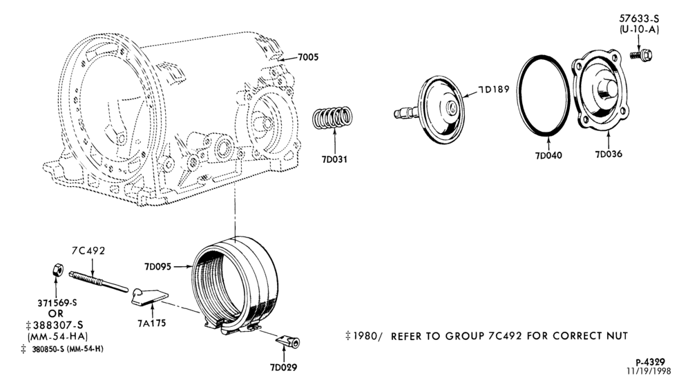 Схема C4 TYPE - INTERNAL PARTS-(rear) - typical-A,MA,F,MF,G,MG,J,P,MP