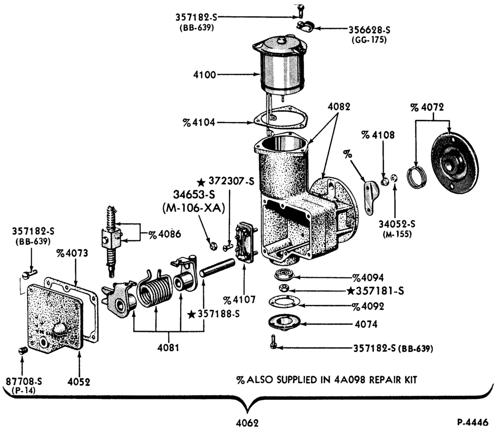 Схема SHIFT SYSTEM-(1980/85)-electric-Eaton-w/rear shocks-B-C-F-L-