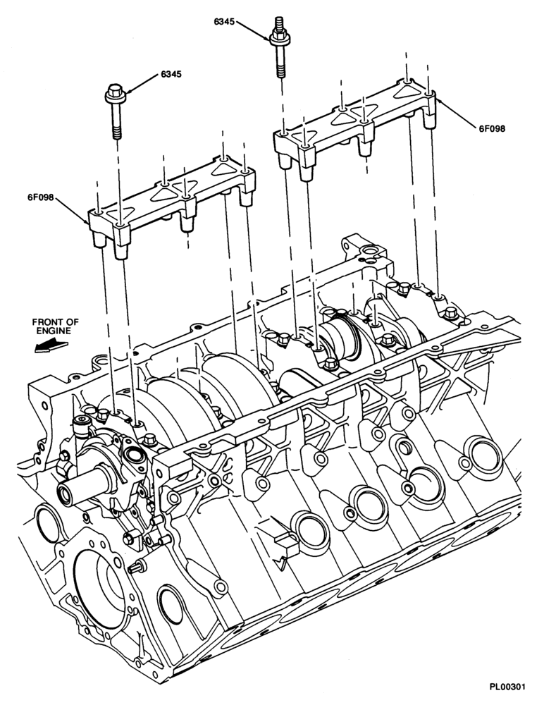 Схема 10 CYL. 6.8L-Bulkhead bearing support