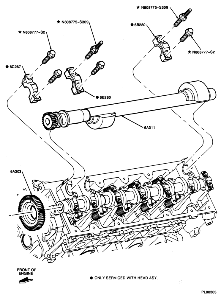 Схема 10 CYL. 6.8L-Balance shaft & related parts-E250/550