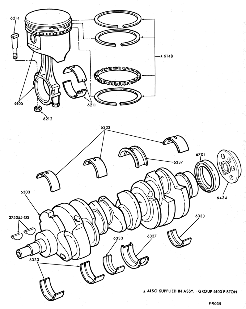 Схема 6 CYL. 2.9L 177 (C.I.D.)-Piston and connecting rod