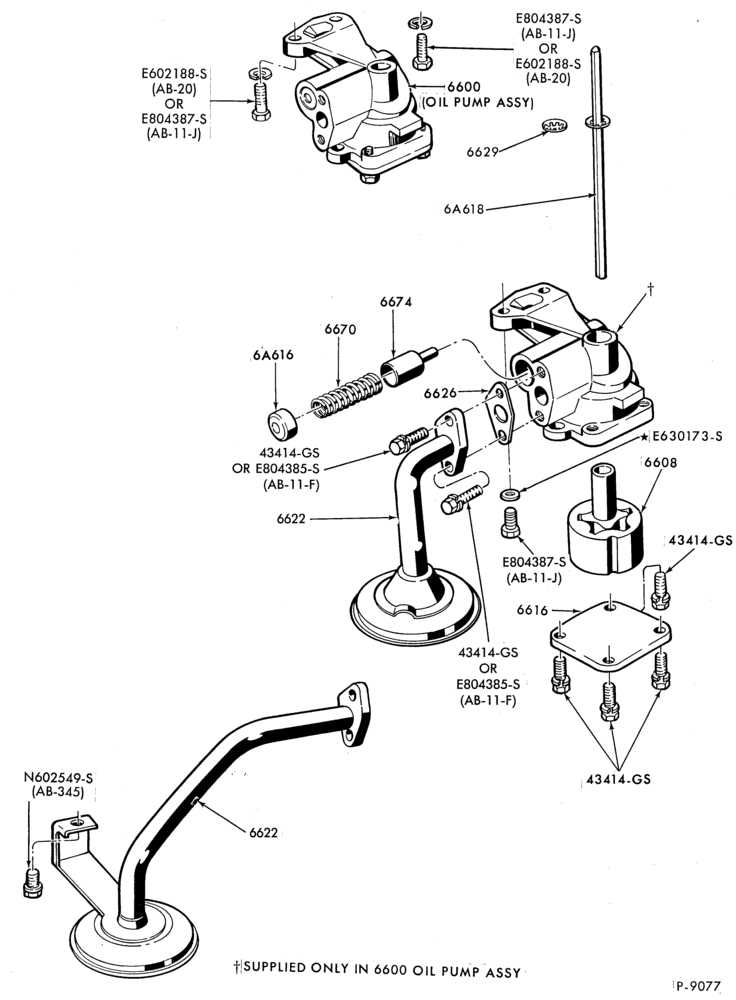 Схема 6 CYL. 2.9L 177 (C.I.D.)-Oil pump and related parts