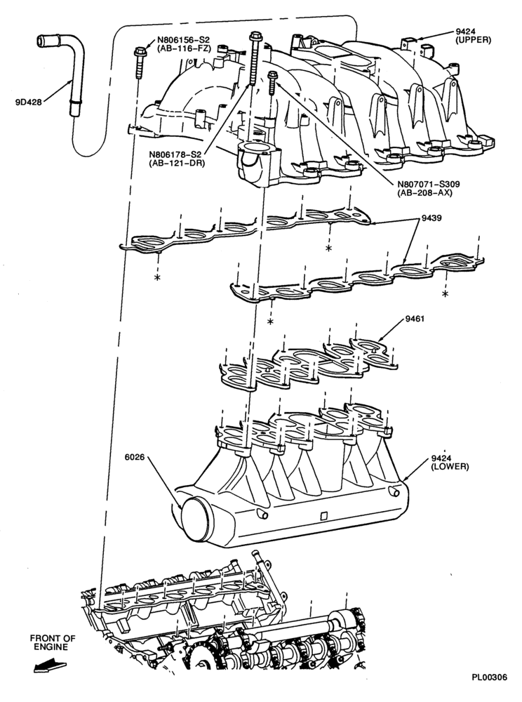 Схема 10 CYL. 6.8L-Intake manifold