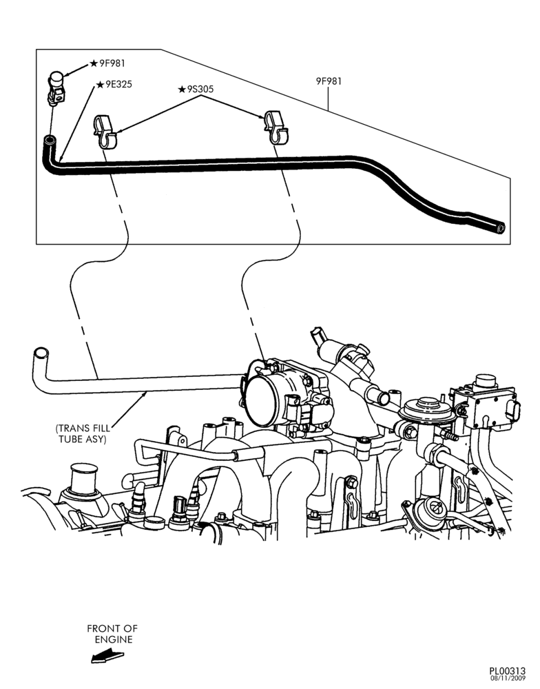 Схема 10 CYL. 6.8L-Evap service port & related parts