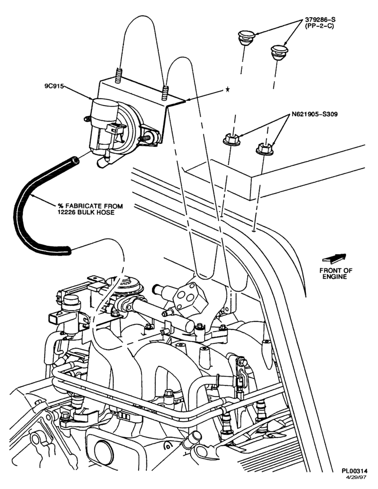 Схема 10 CYL. 6.8L-Fuel vapor management valve & related parts