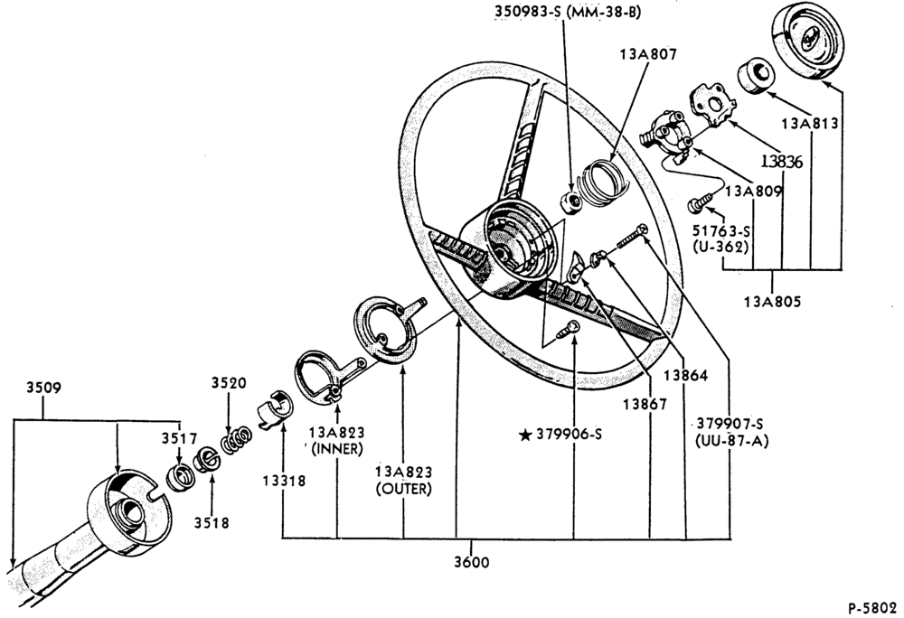 Схема STEERING-3 spoke-F-FT600/900