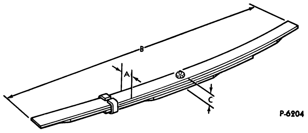 Схема SPRING ASSY. (AUXILIARY) - FOR MODEL APPLICATION REFER TO GROUP 5560 HOW TO FIND A SERVICE PART NUMBER FOR AN AUXILIARY SPRING