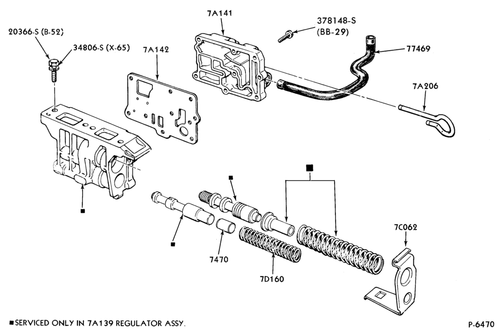 Схема C/M TYPE - FMX - INTERNAL PARTS-INTERNAL PARTS- oil pressure - regulator (7A139)-A,MA