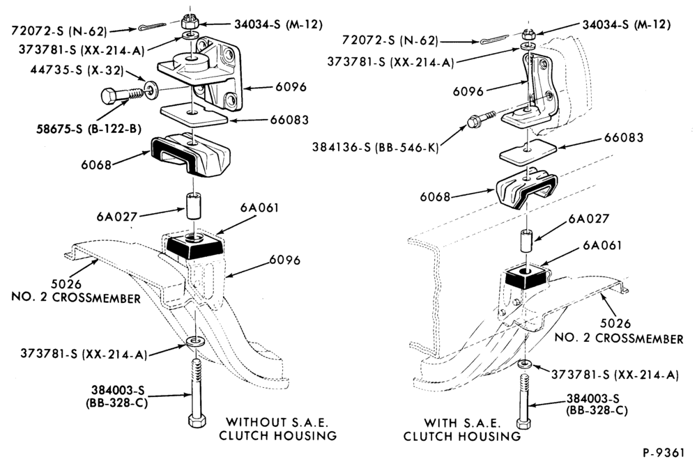 Схема 8 CYL. 7.8L AND 8.8L (477 AND 534 C.I.D.) GAS-(rear)-C-CT900-w/o MT640 T/M