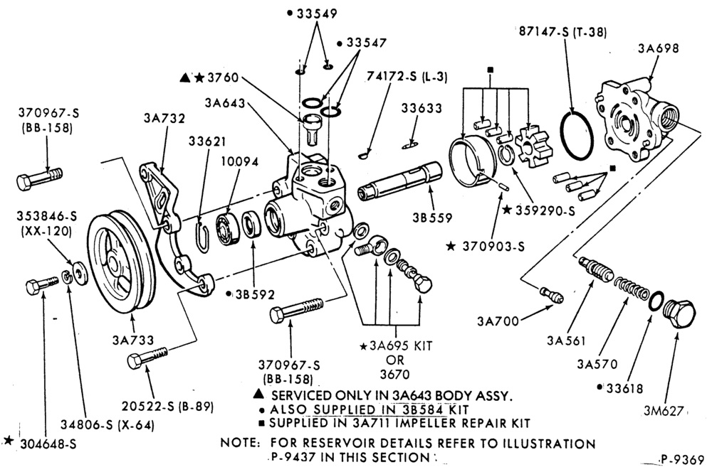 Схема STEERING-(1980/87)-8 cyl. 501 Detroit Diesel-F-FT600/900