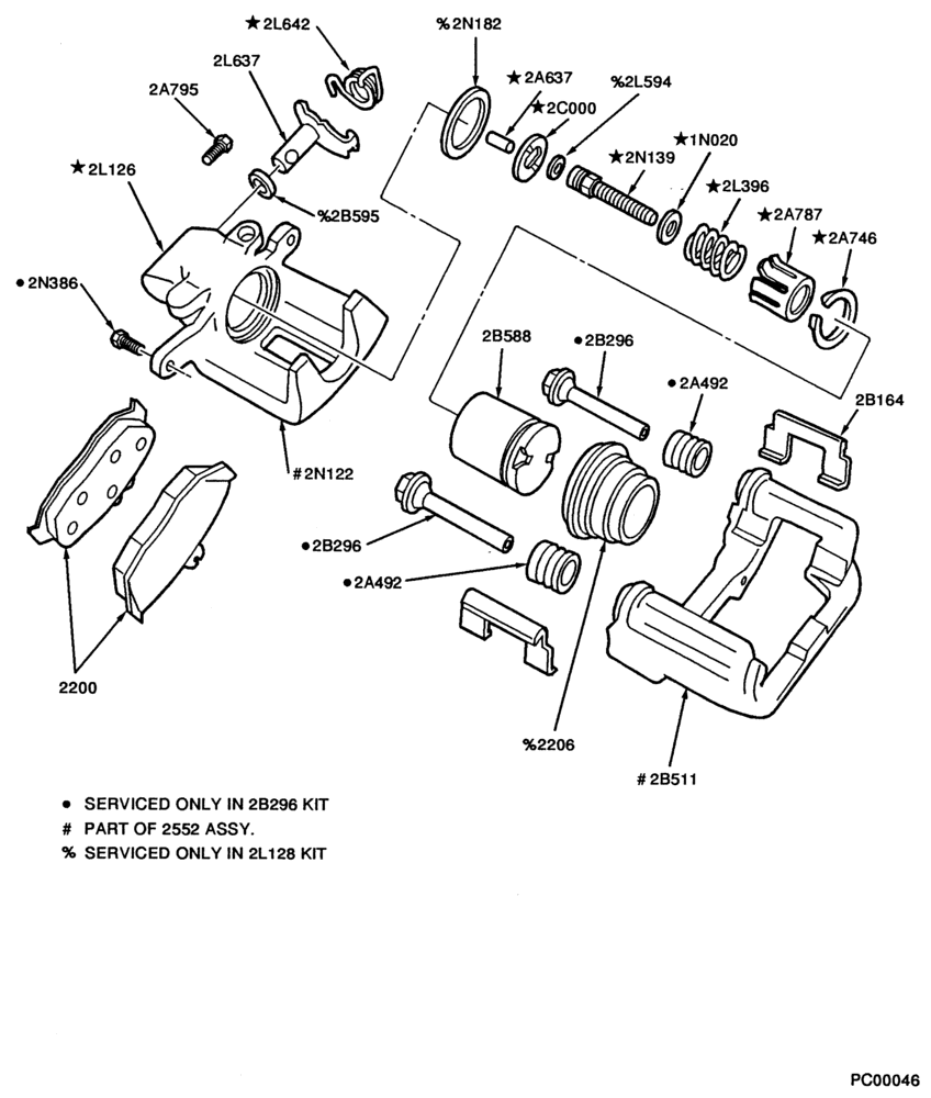 Схема BRAKES-Brake assembly - disc rear