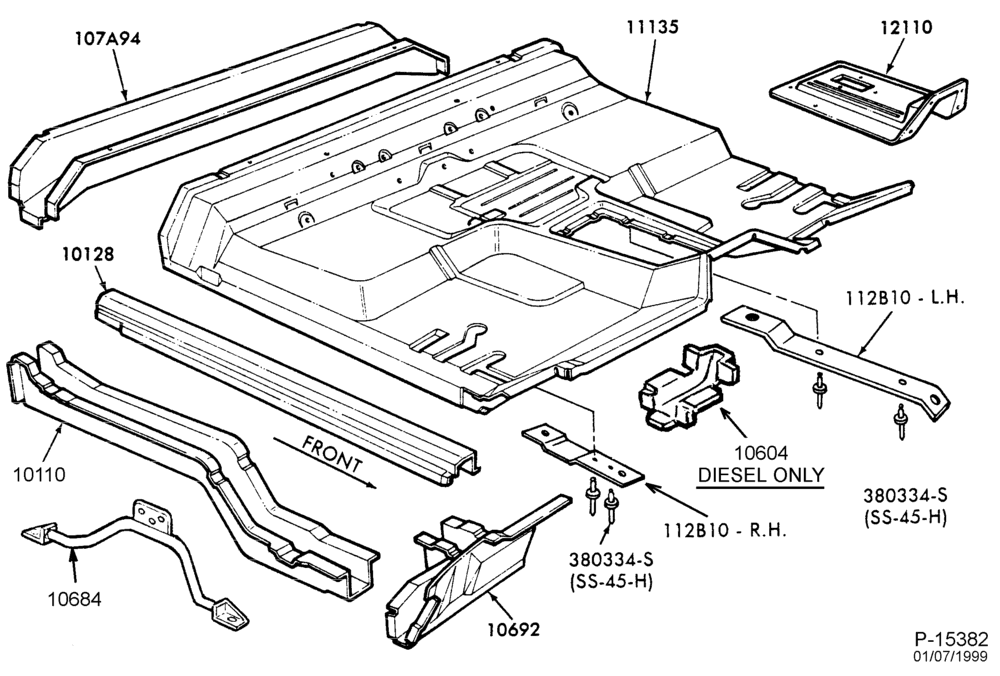 Схема SHEET METAL-Sheet metal - lower body-F600/800-FT800/900